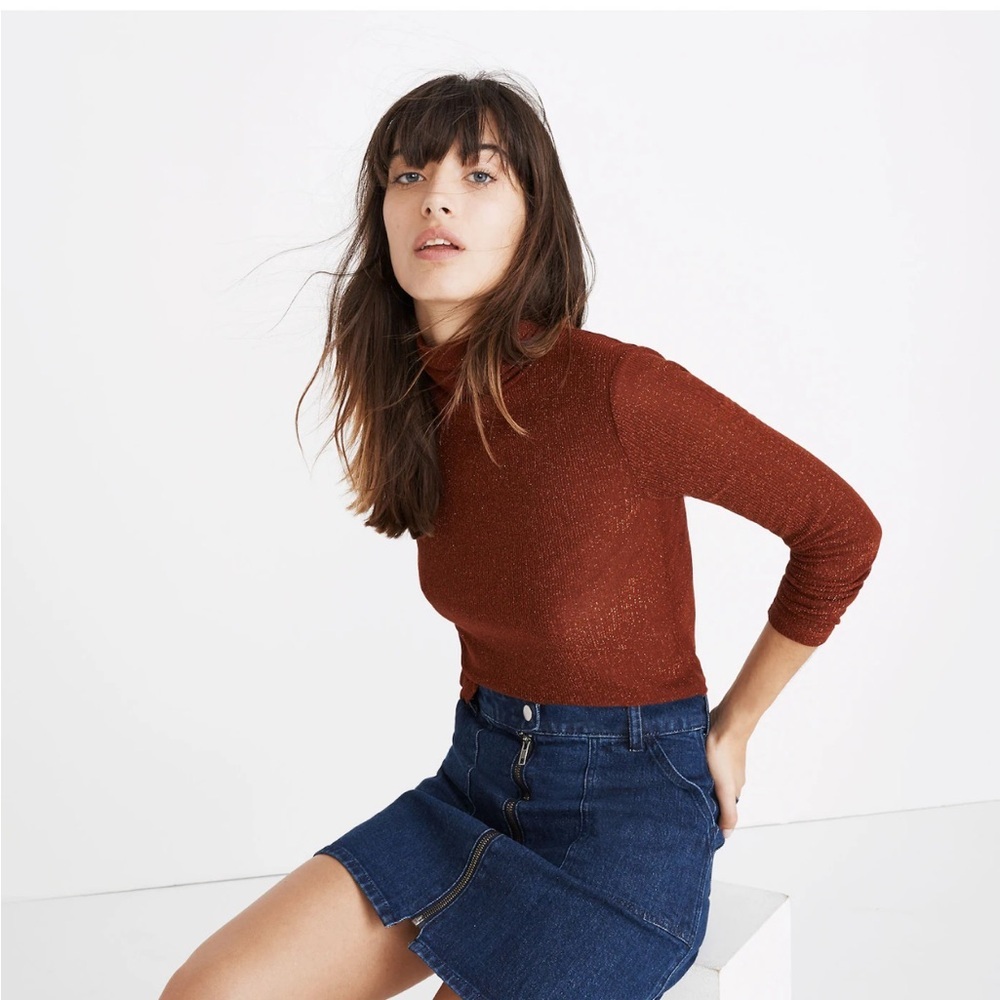Madewell Night Sparkle Turtleneck Sweater - Picture 2 of 14
